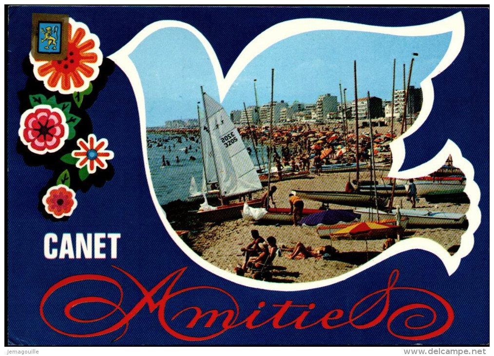 CANET PLAGE 66 - La Plage Radieuse - 5.8.1983 - O-3 - Canet En Roussillon