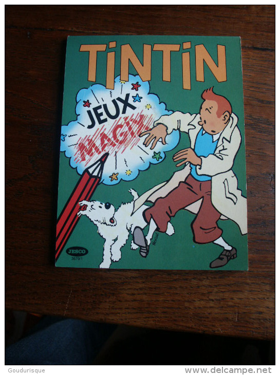CARNET DE JEUX MAGIX TINTIN - Tintin