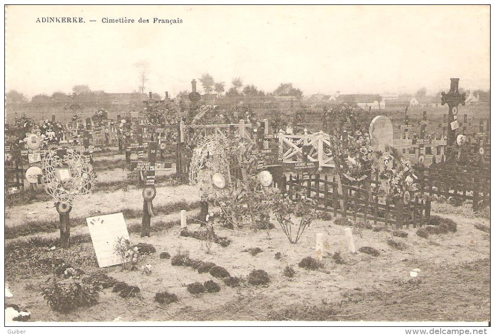 Lapanne Adinkerke Cimetiere Des Francais 1914/1918 Tombe De Haxaire Camille - De Panne