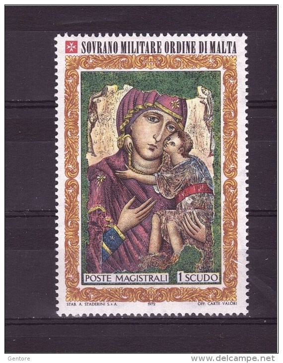 ORDER OF MALTA 1972  Christmas Cat.  N° 84  Nostra Signora Di Damasco    MNH ** - Malte (Ordre De)