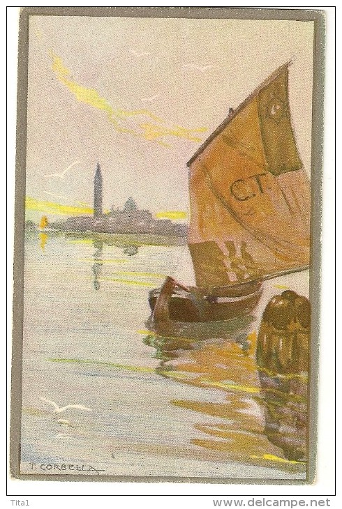 S1769 - Petite Barque Avec Voile - Corbella, T.