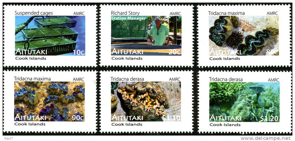 AITUTAKI // 2011 - Faune Marine, Centre De Recherches Marines -  6v Neufs // Mnh - Aitutaki