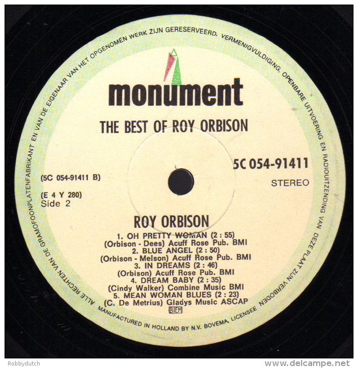 * LP *  THE BEST OF ROY ORBISON - Rock