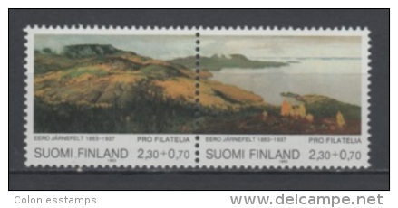 (S1045) FINLAND, 1993 (PRO FILATELIA. Painting By Eero Järnefelt). Complete Set (pair). Mi ## 1200-1201. MNH** - Nuevos