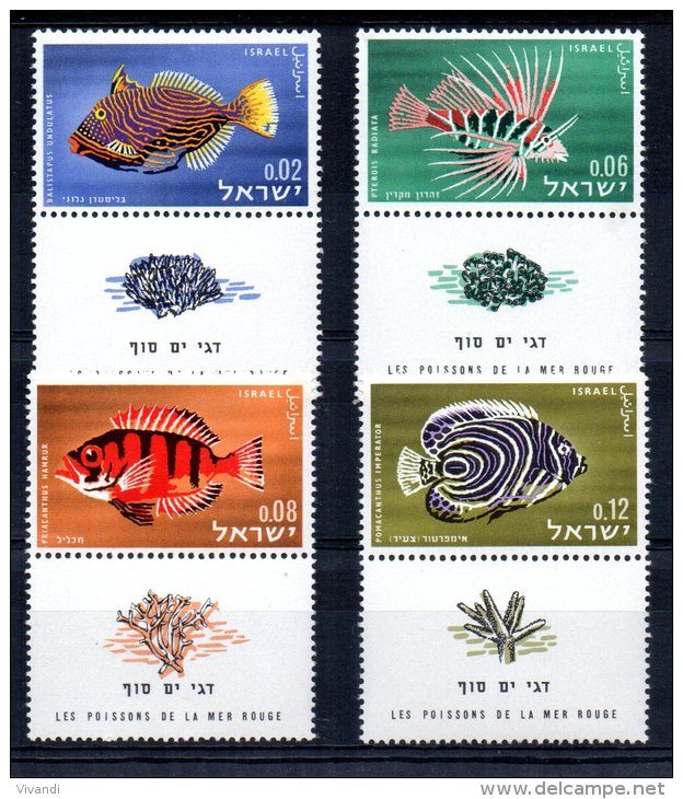 Israel - 1963 - Red Sed Fish (2nd Series) - MNH - Ungebraucht (mit Tabs)