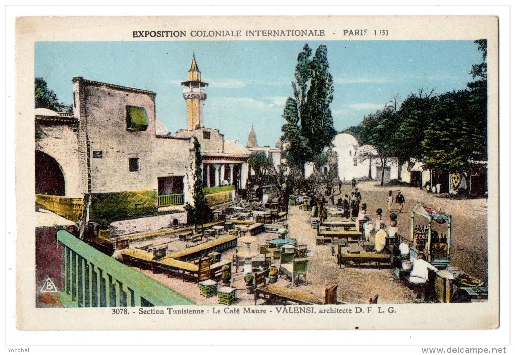 CP, 75, PARIS, Exposition Coloniale Internationale 1931, Section Tunisienne...., Vierge, Ed : BRAUN & Cie - Expositions