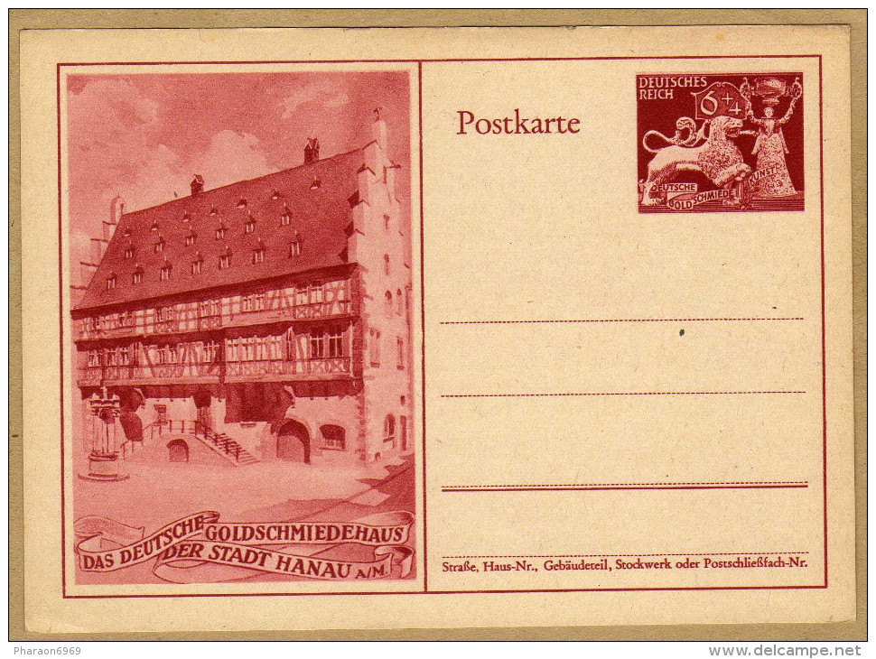 Carte Entier Postal Deutsches Reich Hanau - Hanau
