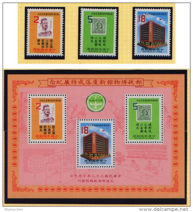 1984 Postal Museum Stamps & S/s Confucius SYS Motorbike Motorcycle Postman Famous - Motorbikes