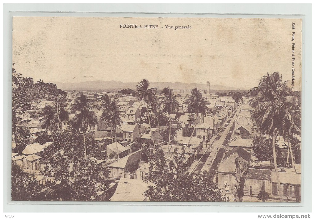 CPA  GUADELOUPE POINTE A PITRE Vue Générale  Edit Phos ** - Pointe A Pitre