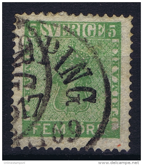 Sweden: 1858, Yv Nr 6, Mi Nr 7 Used - Gebruikt