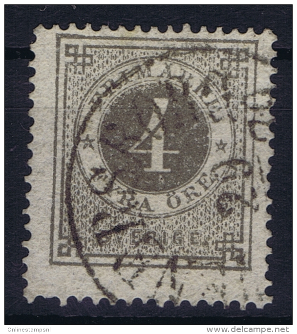 Sweden: 1872, Yv Nr 17 B , Mi Nr 18a Used    Perfo 14 - Gebruikt