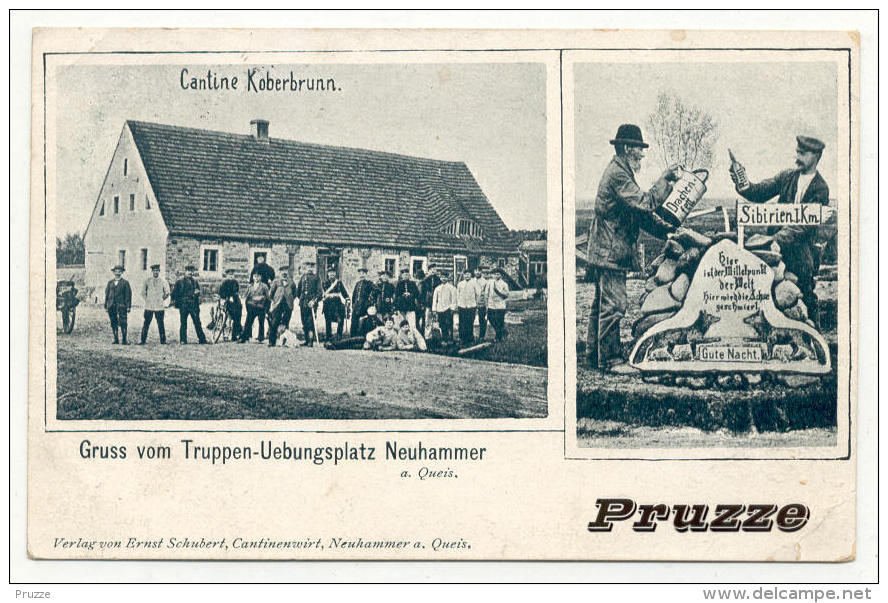 Neuhammer 1913, Cantine Koberbrunn,  Nach Dresden - Schlesien