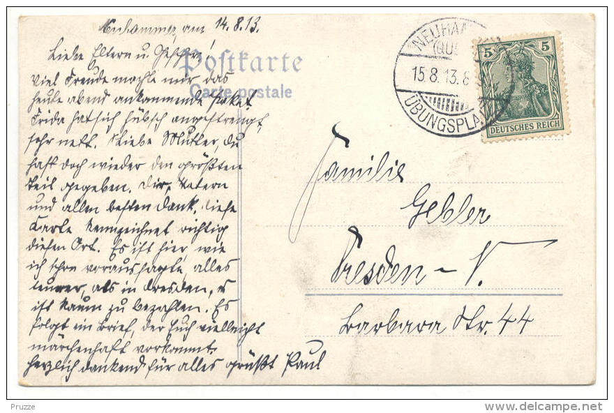 Neuhammer 1913, Cantine Koberbrunn,  Nach Dresden - Schlesien