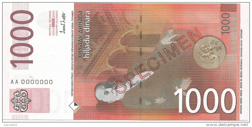 Serbia 1000 Dinara 2003. UNC  SPECIMEN - Serbie