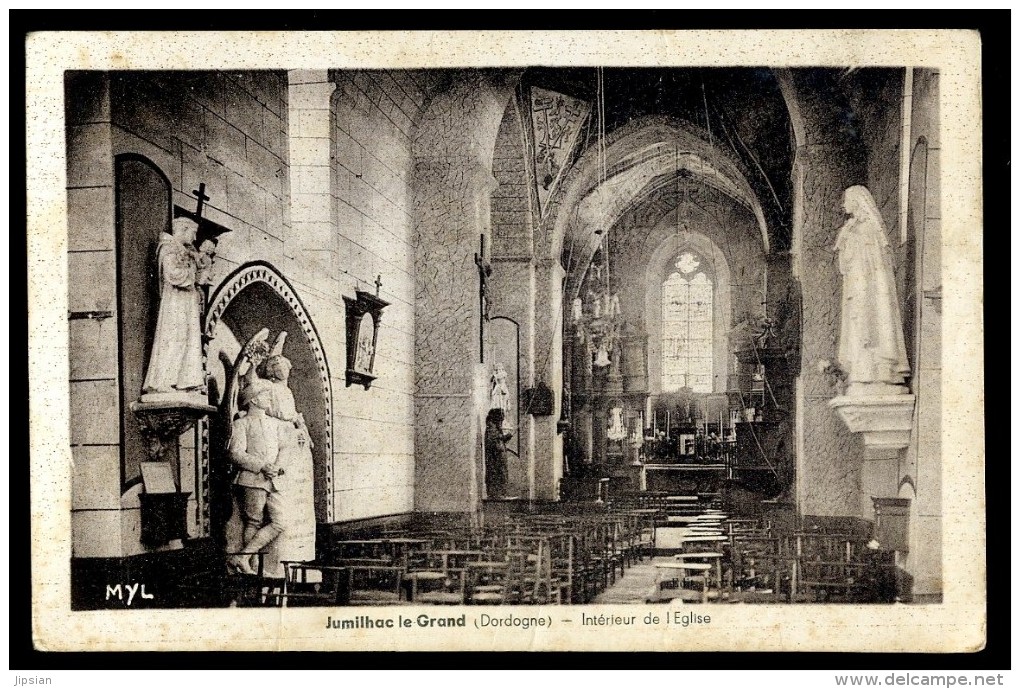 Cpa Du 24  Jumilhac Le Grand  Intérieur De L' église     PY18 - Autres & Non Classés