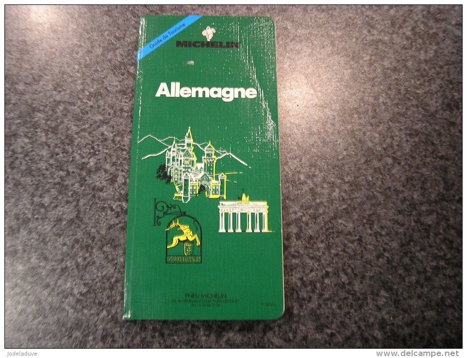 ALLEMAGNE  Guide Du Pneu Michelin Vert 1992  Régionalisme Tourisme Europe - Tourisme