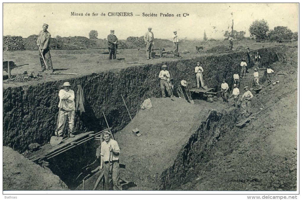 Mines De Fer De CHENIERS (CHAILLAC). Société Pralon Et Cie. - Autres & Non Classés