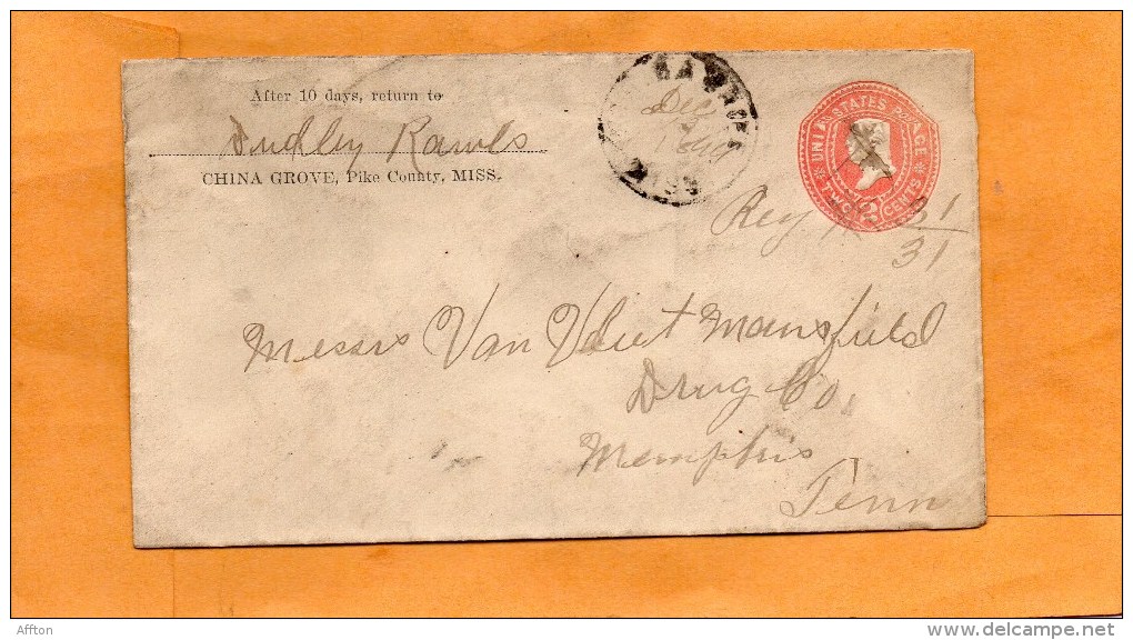 United States Old Cover 8 Add. Stamps - ...-1900