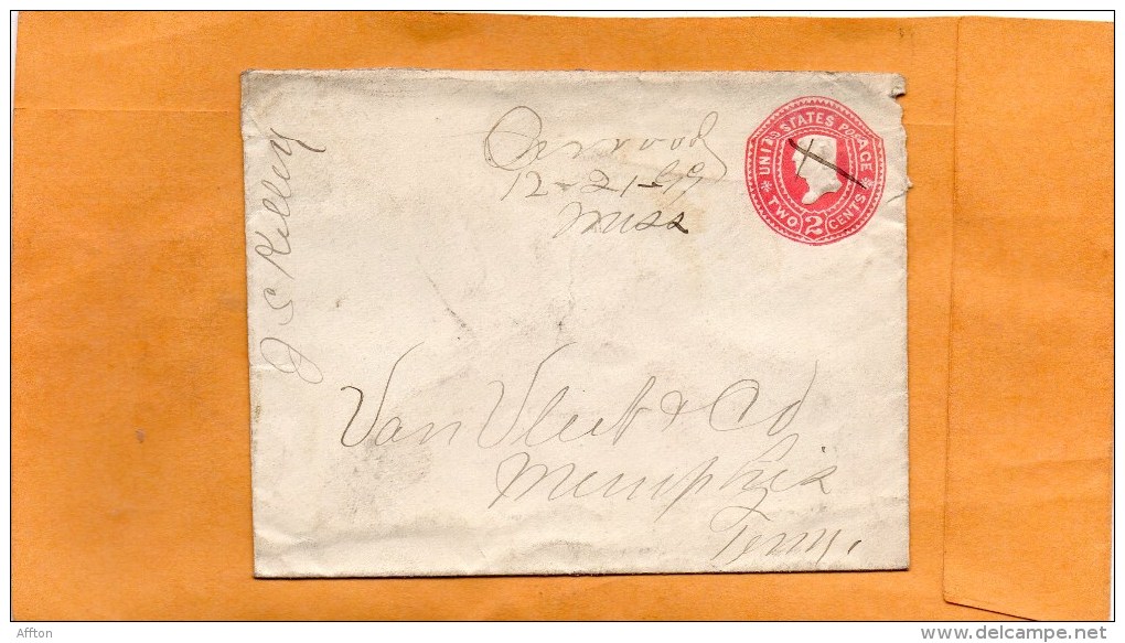 United States Old Cover 5 Add. Stamps - ...-1900