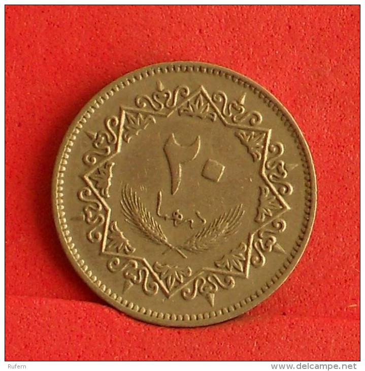 LIBYA  20  DIRHAMS  1975   KM# 15  -    (Nº09723) - Libya