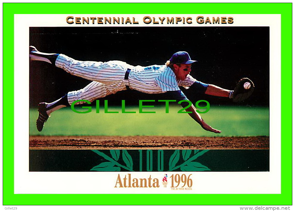 OLYMPIC GAMES - ATLANTA 1996 - CENTENNIAL OLYMPIC GAMES BASEBALL - - Olympic Games