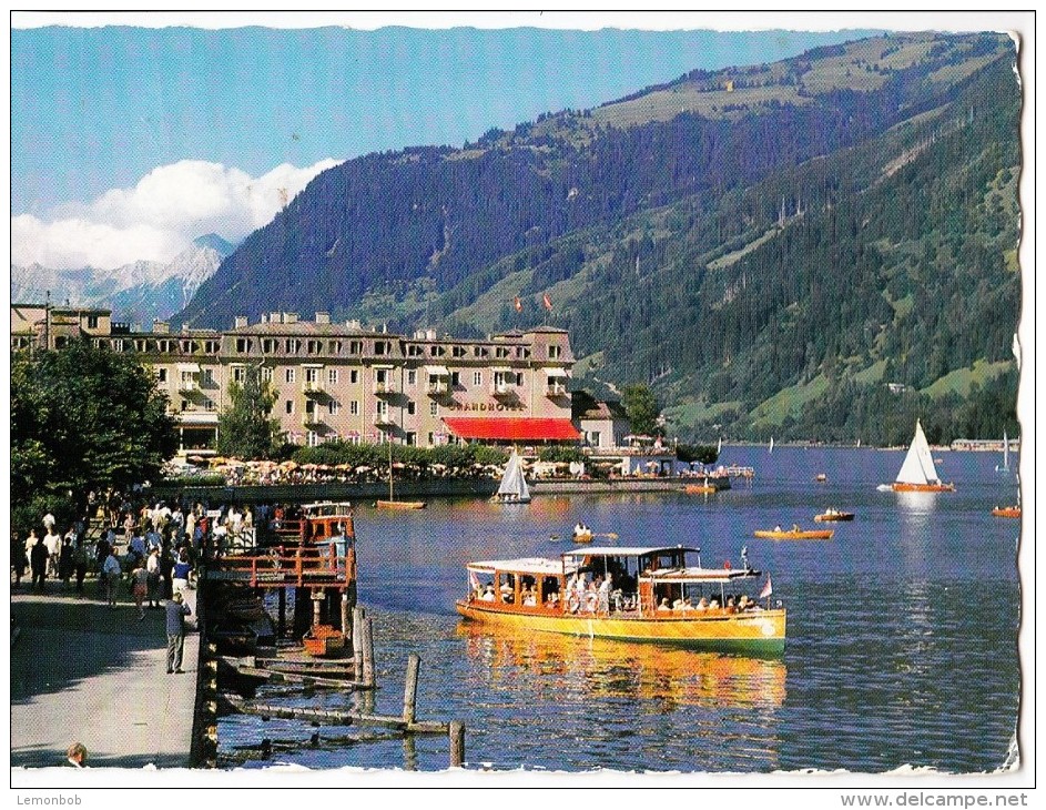 Austria, Bergstadt ZELL AM SEE, Salzburg, Grand Hotel Mit Steinernem Meer 1968 Used Postcard [14456] - Zell Am See