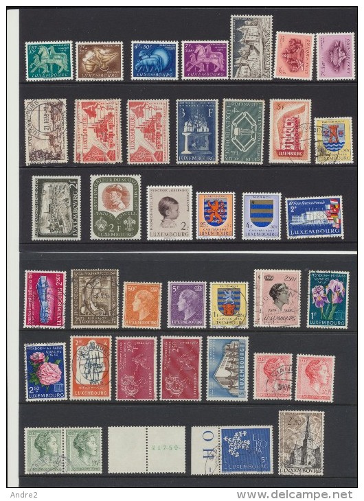 Luxembourg - Petite Collection  Oblit , * MH Et *** MNH (à Partir De 1953) - Collections