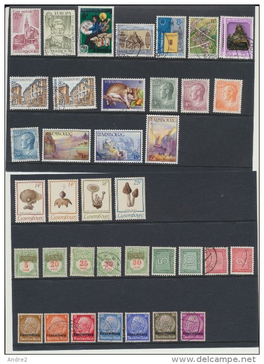 Luxembourg - Petite collection  oblit , * MH et *** MNH (à partir de 1953)