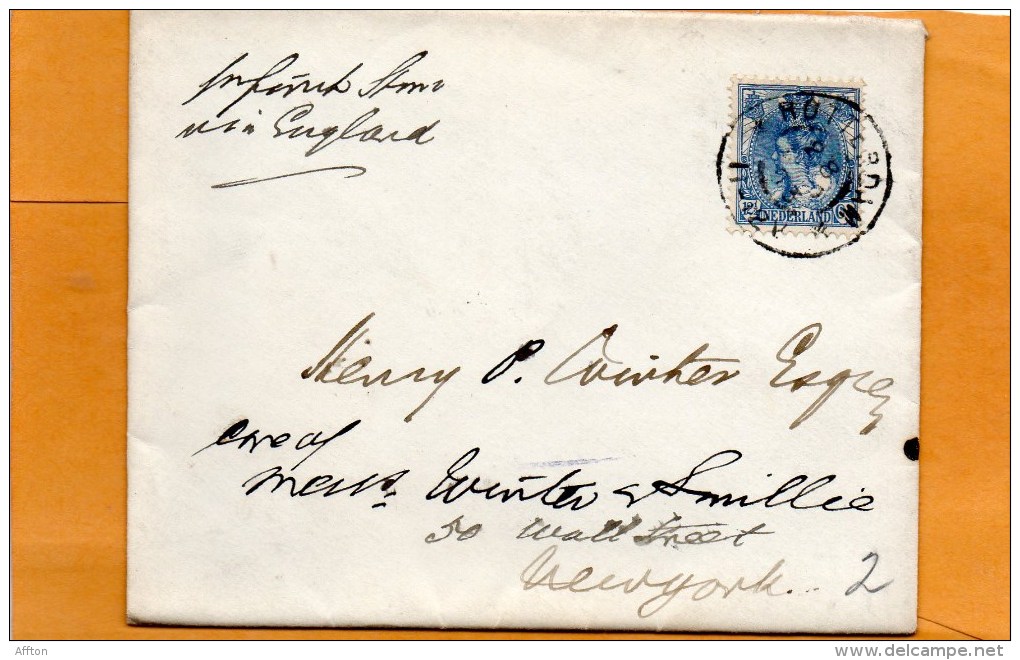 Netherlands 1904 Cover Mailed To USA - Brieven En Documenten