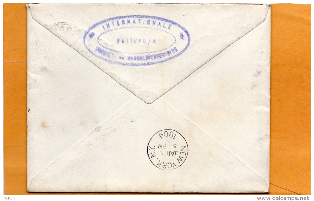 Netherlands 1904 Cover Mailed To USA - Brieven En Documenten