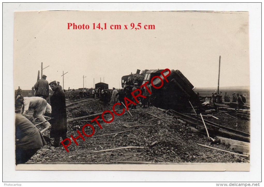 DAMPVITOUX-Accident De TRAIN-Locomotives-Deraill Ement-3xCp Photo+7 Photos Allemandes-Guerre14-18-1W K-Militaria-FRANCE- - Chambley Bussieres