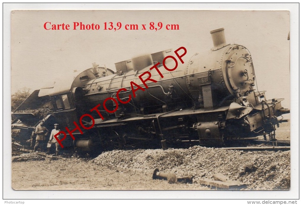 DAMPVITOUX-Accident de TRAIN-Locomotives-Deraill ement-3xCp Photo+7 Photos allemandes-Guerre14-18-1W K-Militaria-FRANCE-