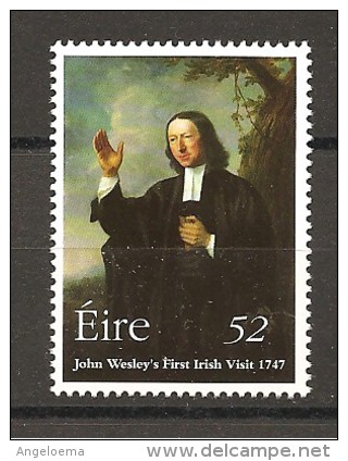 EIRE - JOHN WESLEY  Teologo Protestante  Nuovo**  MNH - Teologi