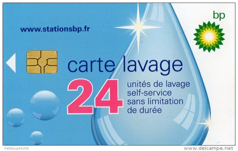 CARTE LAVAGE Bp 24  Unités De Lavage - Lavage Auto