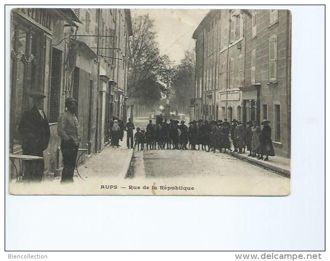 Var ,;Aups  Rue De La République - Aups