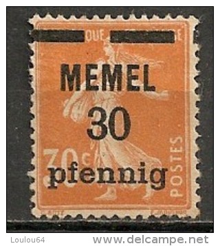 Timbres - Allemagne - Etranger - Memel - 30 Pf. - - Memelgebiet 1923