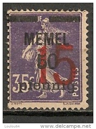 Timbres - Allemagne - Etranger - Memel - 15 Pf. - - Memelgebiet 1923