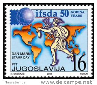 Yugoslavia - 2002 - ( Intl. Federation Of Stamp Dealers Associations, 50th Anniv. ) - MNH (**) - Nuovi