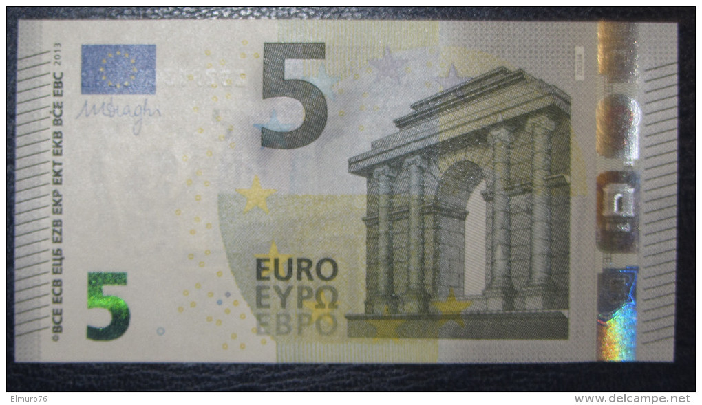 5 EURO Z003J3 Belgium Draghi SERIE ZB Perfect UNC - 5 Euro
