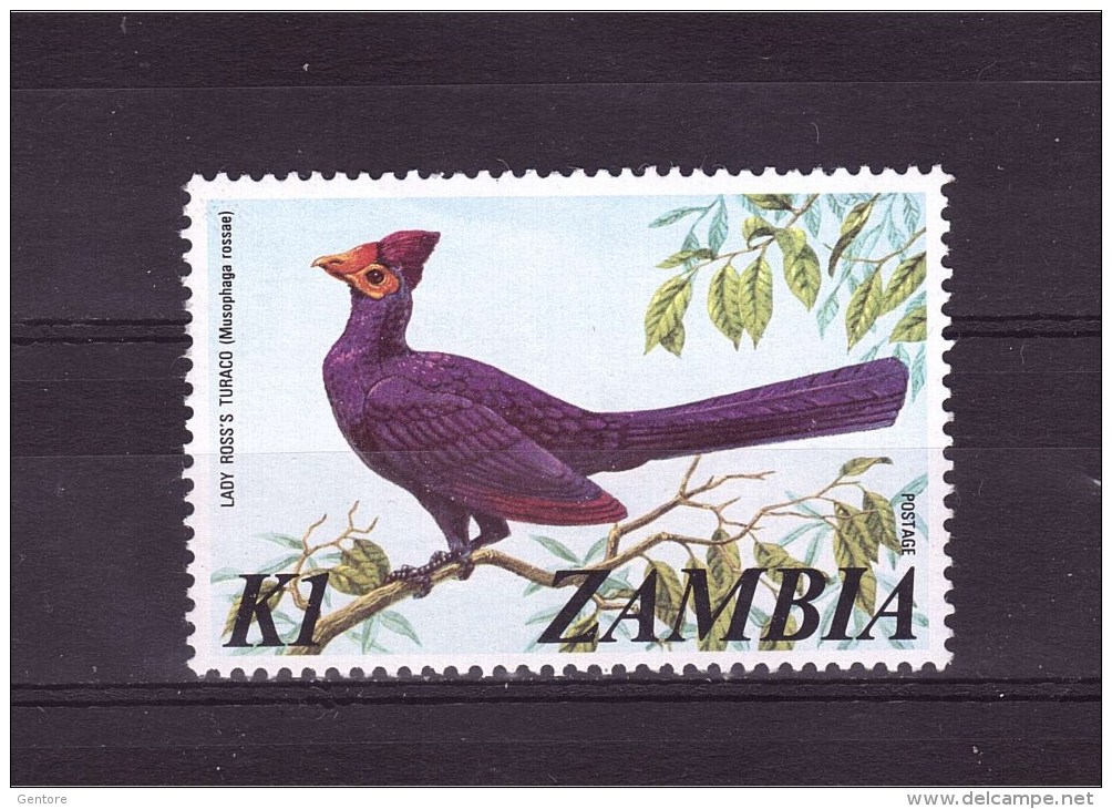 ZAMBIA  1975 Touraco De Lady Ross Yvert Cat. N° 145  Mint Never Hinged ** - Cuckoos & Turacos