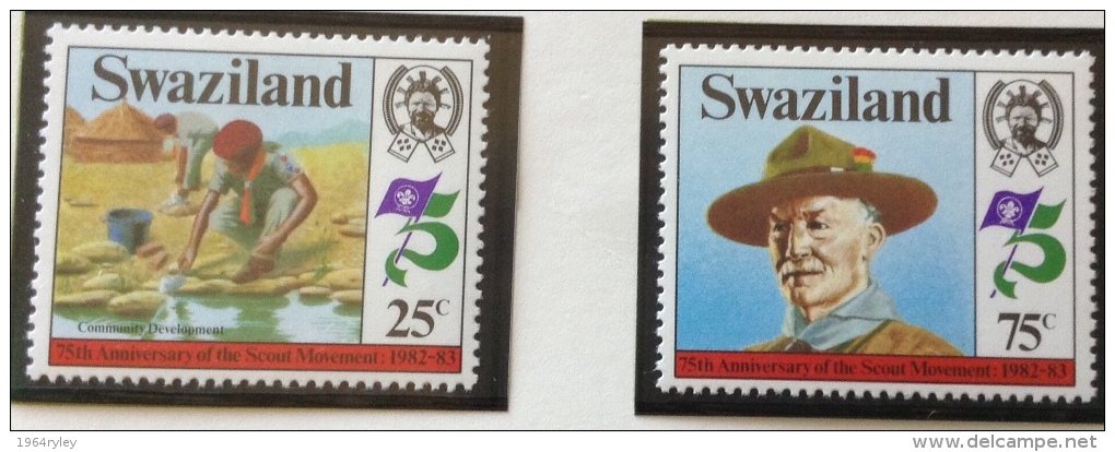 Scouts MNH** 1982 Swaziland  Sc 416/419, Mi 415/418 - Swaziland (1968-...)