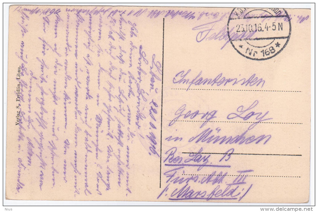 Latvia Germany 1916, Libau Liepaja Ship Ships - Latvia