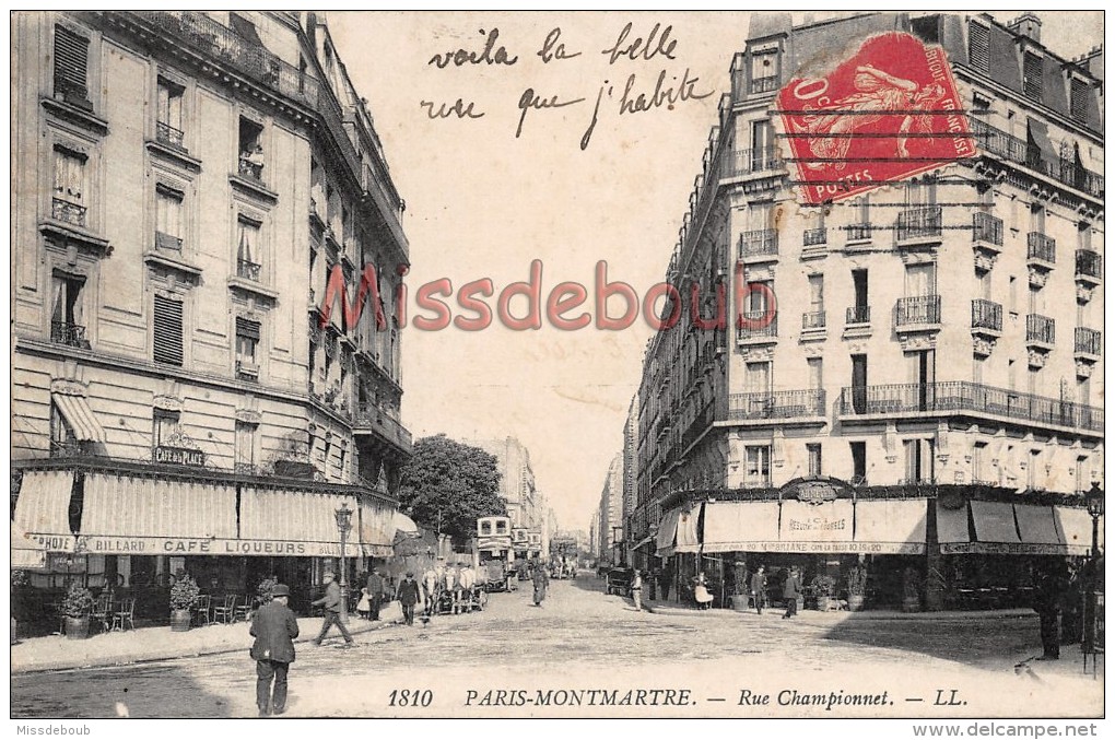 PARIS - Montmartre - Rue Championnet   - 2 Scans - Arrondissement: 18