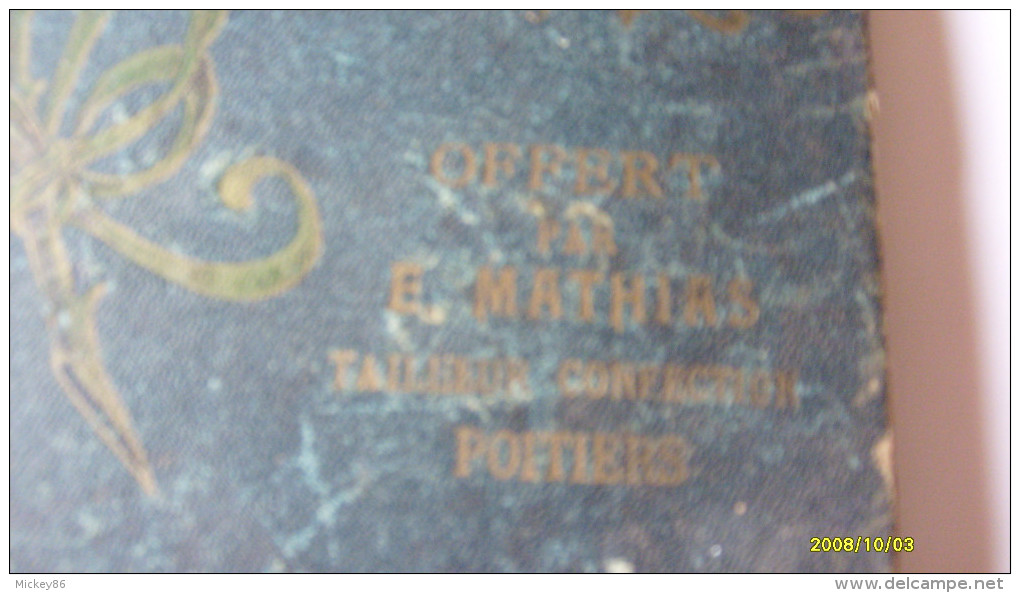 Ancien Album Publicitaire VIDE De Cartes Postales "E.Mathias-Tailleur-Confection--POITIERS--Vienne-86-décor De Roses---- - Non-classés