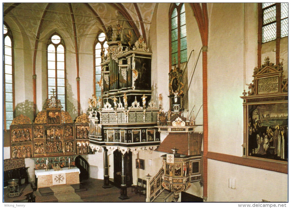 Lüneburg - Kloster Lüne 2  Klosterkirche Innenansicht Orgel - Lüneburg