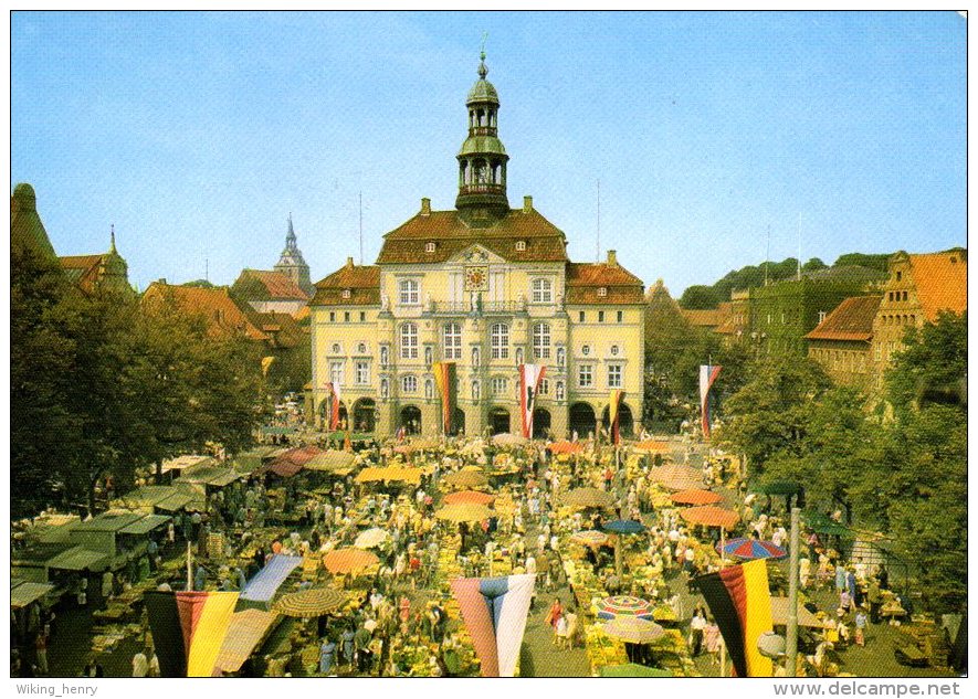 Lüneburg - Rathaus Mit Markt - Lüneburg