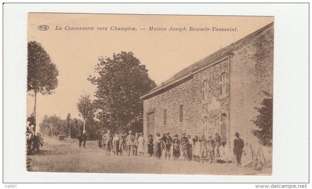CPA 814 La Conserverie Vers Champlon Maison Joseph Remacle Toussaint(rare) - Tenneville
