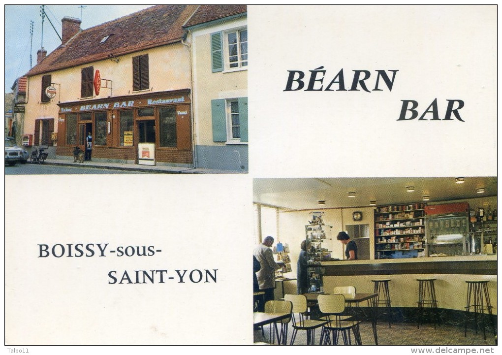 Boissy Sous St Yon - Café Bar Restaurant Tabac - Béarn Bar - Mobilier FORMICA - Autres & Non Classés