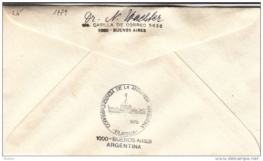 Philatélie Polaire - Bateaux - Argentine - Lettre De 1979 - Base Petrel Antartida - Bases Antarctiques