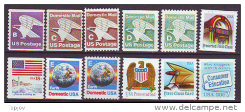 USA - COILS + " B+C+D+E " - **MNH - Roulettes